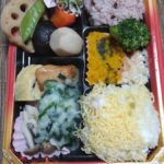 しずおか健康生活応援弁当　ちらし寿司と黒米ご飯